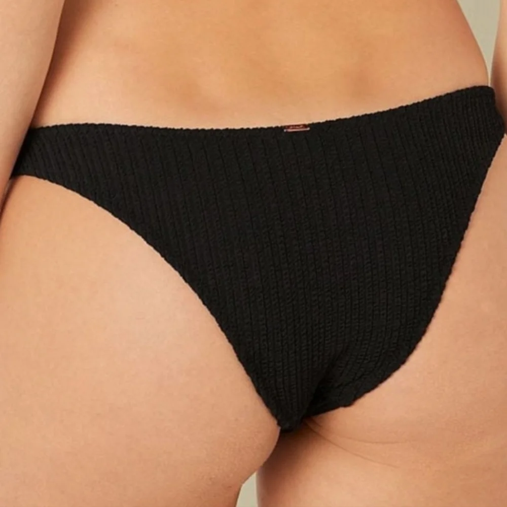 PINK Crinkle Brazilian Bikini Bottom